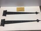 0128bh Acorn New Black Wrougth Iron Strap Hinge By Inc