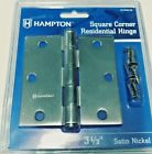 02-3550-116 Hampton Square Corner Residential Hinge Satin Nickle Set 039208968270
