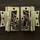 022788000812 Brainerd Non Mortise Hinges Brass Plated Two Four
