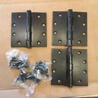 60033923018465 04-3435 Stanley Hinges Set Of Solid Brass New Oil