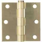 2701662 045734972025 Mintcraft Square Corner Door Hinge Satin Brass
