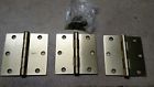 08-3022 Stanley Square Corner Residential Satin Brass Hinge Qty With Screws