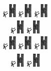 096962423490 Renovators Supply Black Wrought Iron Hinge Flush Mount
