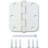 1001-58-w-k Gatehouse Lot Of Radius Residential Door Hinge White 680221667833