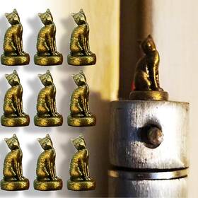 101017332 313056536530 Cat Hinge Head - Caps Decorative Topper Magnetic 9pcs Door