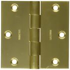 1035034i Baldwin Square Mortise Hinge Unlaquered Vintage Brass 884011121134