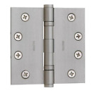10411501 Baldwin Square Ball Bearing Hinge In Satin Nickel 723079142494