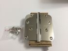 1140.140.1 Baldwin Radius Mortise Hinge Bright Nickel Corner 829846305458
