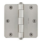 1235.150 Baldwin New Set Of Radius Hinges Satin Nickel Finish