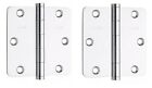 1335.260 Baldwin Brass Box Of Polished Chrome Radius Door Hinges New