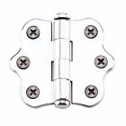 14428 The Renovators Supply Chrome Cabinet Hinge Solid Brass 096962352370