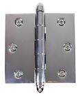14562 The Renovators Supply Chrome Solid Brass Cabinet Hinge 096962353339