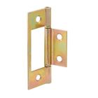 161497 Door Hinge Brass Plated Steel Pack Of 078874160977