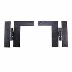 17976 The Renovators Supply Pair Flush Cabinet Hinge Wrought 096962376604