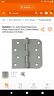 1877562 Glideright Gliderite Satin Nickel Steel Door Hinge Square And Corner