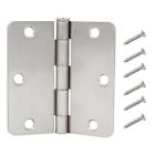 19091 Everbilt Satin Nickel Radius Door Hinges Value Pack 030699190911