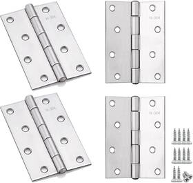 Hy3181 1plusselect 4 Pack Door Hinges For Interior Doors Satin Nickel Self Closing Hinge With