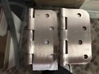 20-2572 Howplumb Lot Of Round Corner Door Hinges Radius Satin Nickel