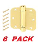 20124 Everbilt Steel Spring Door Hinge Satin Brass Radius 030699201242