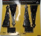203mm Stanley 2 Pro Choice 8 Heavy Duty Strap Hinge Black Set Of Hinges