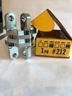 212-us3 Soss Concealed Hinges Pr Sat Chrome Finish For Or Thicker