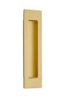 220307us4 Emtek Modern Rectangular Flush Pull Satin Brass