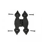 22299 The Renovators Supply Black Iron Hinge Cabinet Hardware 671839629474