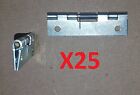 25-zinc Ne Hinge Plated Spring To Closed 2 X 1 Brass Pin Holes Cabinet Door Craft