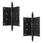 25781 The Renovators Supply Wrought Iron Butt Hinge Black 671839626657