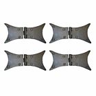 25917 The Renovators Supply Wrought Iron Butterfly Hinges Black 096962414962