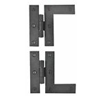26739 The Renovators Supply Wrought Iron Cabinet Hinges Black 096962394271