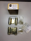 2928 Skeels Brass Plated Double Action Spring Hinges Pack Of Nos