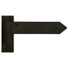 296197 Signature Hardware Carew Iron Strap Hinge With Pintle In Black