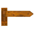 296198 Signature Hardware Carew Iron Strap Hinge With Pintle In Rust