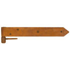 296202 Signature Hardware Arderne Iron Strap Hinge With Pintle In Rust