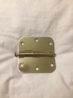 3.5x3.5-5-8-pb-27 House Guard Hardware Used Polished Brass Radius Corner Interior Door