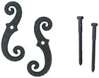 30-14-88254pc Perfect Scroll Dog With Lag Bolt Powder Coated 783606501811