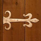 325417 Signature Hardware Ornate Solid Bronze Dummy Strap Hinge In Living