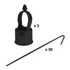 328102a Yardgard Durable Galvanized Black Line Post Fittings Kit 099713024595