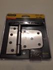 3392380865 Stanley Lot Of Stainless Steel Heavy Duty Hinges