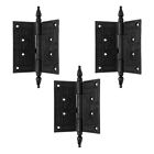 35781 The Renovators Supply Wrought Iron Butt Hinge Black 671839626664