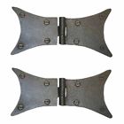 35917 The Renovators Supply Wrought Iron Butterfly Hinge Black 096962423506