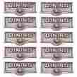 37601 The Renovators Supply 10 Switch Plate Tags Dining Name Signs Labels Chrome Brass 096962427986