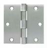 37618 Cosmas Satin Nickel Door Hinges With Square Corners 783583337618