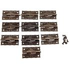 4339810002 Dophee Antique Embossing Hinges Wooden Furniture Jewelry Box 711081910774