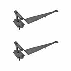 46011 The Renovators Supply Black Iron Offset Shutter Strap 096962423742