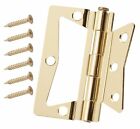 62157 Crown Bolt Surface Mounted Hinge Bright Brass