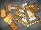62201 Ironman Lot Of Satin Brass Door Hinges With 030699622016
