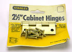 69-0170 Stanley Pack Of New Cabinet Hinges Satin Brass 033923228909
