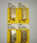 69-0391 Stanley New Radius Brass Finished Steel Door Hinges Lot Of
